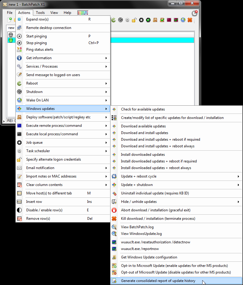 Uninstall Update Command Line Windows 7