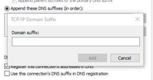Appending DNS Suffixes to the Network Interface Instead of to Each Host ...