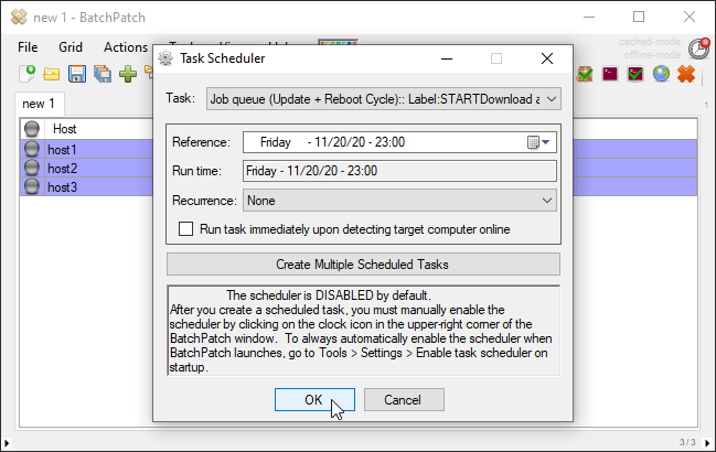 marts Tegn et billede skat Using the Task Scheduler to Execute a Custom Job Queue | BatchPatch - The  Ultimate Windows Update Tool