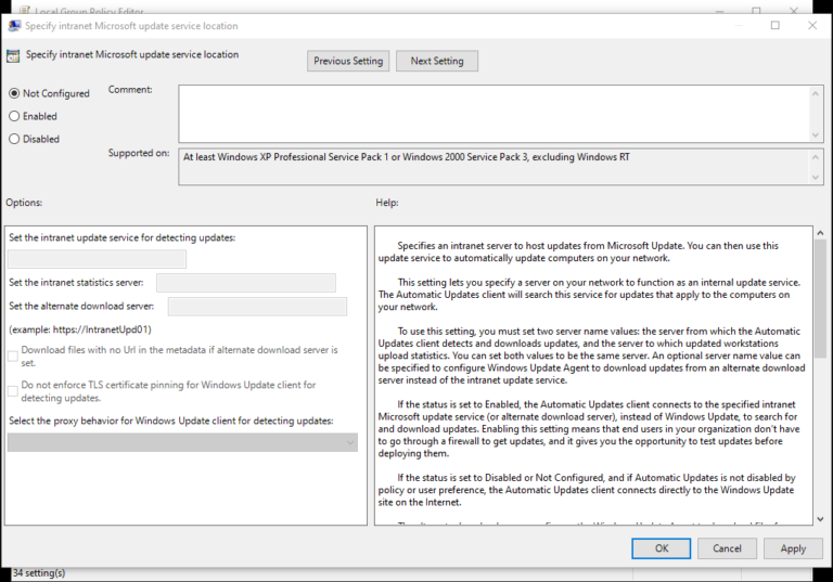 Using an Alternate WSUS Server for BatchPatch Windows Update Actions ...