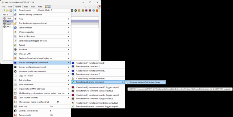 Using BatchPatch to Rename the Windows SoftwareDistribution Folder on ...